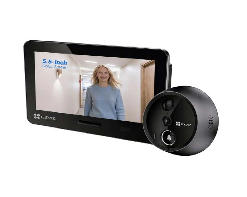 CS-EP4 (8MP) Silver Wire-Free Peephole Door Viewer